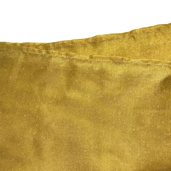 Set 4 Vintage 1960s Curtains Panels Yellow Sheer Pinch Pleat Drapes 82 in Long - Picture 7 of 7